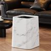 Marble Bathroom Trash Can Rubbish Bin Garbage Container Basket for Room Dorm