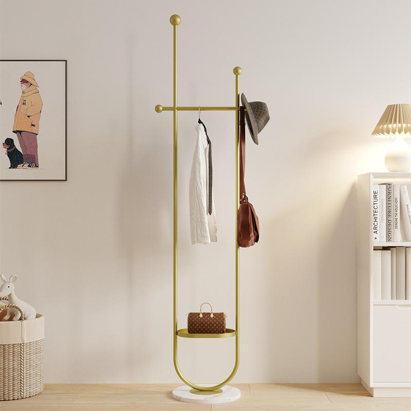 Stand Portable Clothes Rack Bedroom Floor Holder Clothes Hanger Hat Rack Home Modern Perchero De Pie Clothing Store Furniture