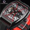 Men Fashion Motorcycle Street Hipster Hollow Mechanical Watch