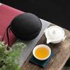 Suet Jade Kung Fu Ceramic Teapot With Lid Outdoor Travel Tea Set Portable Express Cup Customization