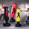 Inflatable Fitness Boxing Column PVC Wobble Bag Punching Bag Stress Relief Toy 1.6m Home Gym Equipment Ideal For Boxing Training And Workout