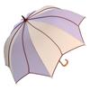 Large Flower Long Difficult To Get Piping X Light [Chinoiserie Modern] Umbrella, Women's, Motif, Umbrella, Deep, Wet, (Mocha Purple)