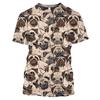 Summer Fashion Casual Funny Animal Dog Graphic T Shirts Men Hip Hop Personality Trend Printed Tees O-neck Short Sleeve