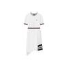 Casual Breathable Round Neck Fashion Sports Short Sleeve Dress Women Dresses Standard-White F11W131314F-WT