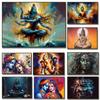 Lord Shiva Hindu Gods Posters Indian God Canvas Painting Pictures for Living Room Religious Wall Art Home Decor Cuadros