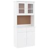 VidaXL Buffet ALTA White 77x35x165 Cm Solid Pine Wood 3187774