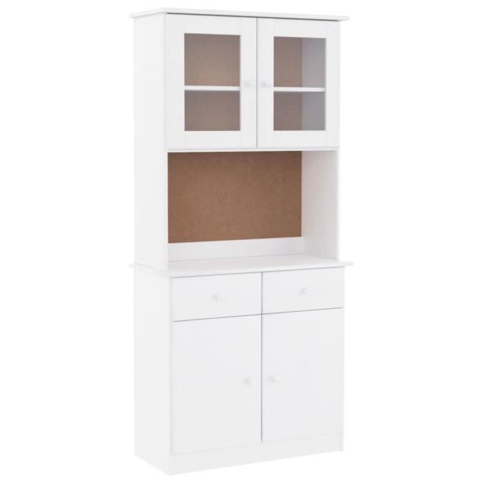 VidaXL Buffet ALTA White 77x35x165 Cm Solid Pine Wood 3187774