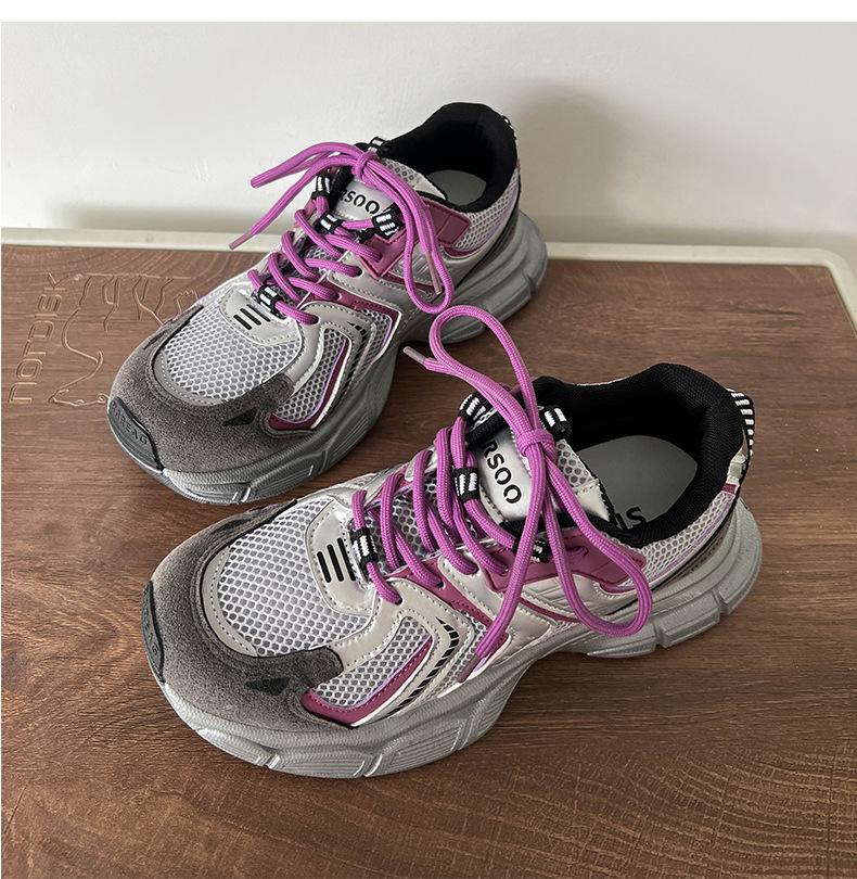 Muffin and Internet Celebrities Show Small and Light Platform Dad Shoes Women's 2025 New Autumn Versatile Sports Shoes