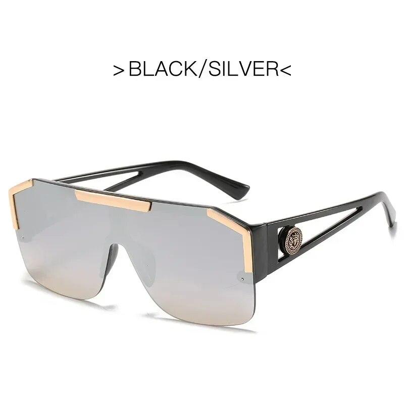 New Luxury Oversized Men Sunglasses Brand Designer Sun Glasses For Women Fashion Gradient Square Shades