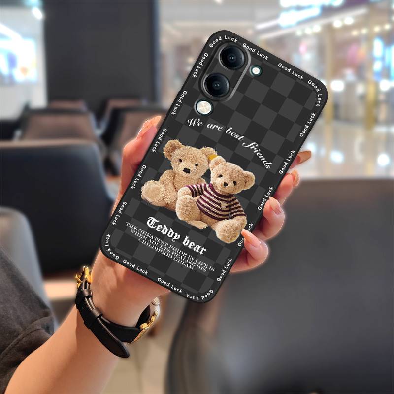 Anti-knock Cartoon Phone Case For VIVO Y04 4G/Y29S Graffiti Silicone Dirt-resistant Soft Case Shockproof Full Wrap TPU