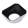 39mm Lens Hood Professional Vintage Style Metal Digital Camera Lens Hood for 39mm Camera Lens Silver