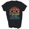 Funny The Legend Has Officically Retired Retiree Retirement Unisex Shirt Gift