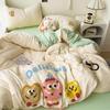 Bedding Pure Cotton Four-piece Set, Quilt Cover, Quilt Cover, Bed Sheet, Human Dormitory Three-piece Set
