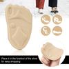 1Pair Women High Heel Forefoot Pad for Shoes, Insert Half Insoles Plantar Fasciitis Pain Relief, Foot Care Massaging Toe Pad