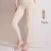 Women's Wool Thermal Underwear Set - Thickened Brushed Edge for Autumn and Winter Warmth