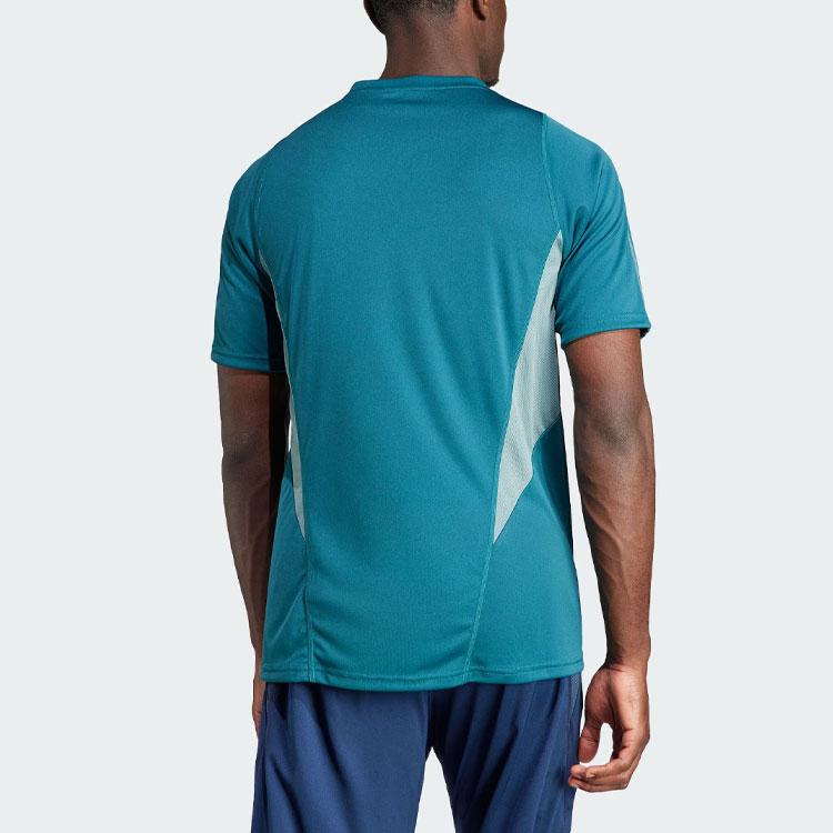 Adidas Arsenal Tiro 23 Training Jersey, Letter Print Spliced, Short Sleeve, Football Men Tops Rich-Green HZ2206