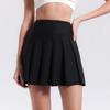 Lulu Sports Quick-Dry High Waist Skirt: Aerobic & Yoga Skort with Built-In Pockets, Anti-Exposure Pleats for Tennis & Fitness.