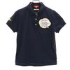 Made In Japan Short Sleeve Polo Shirt M Navy Women Used
