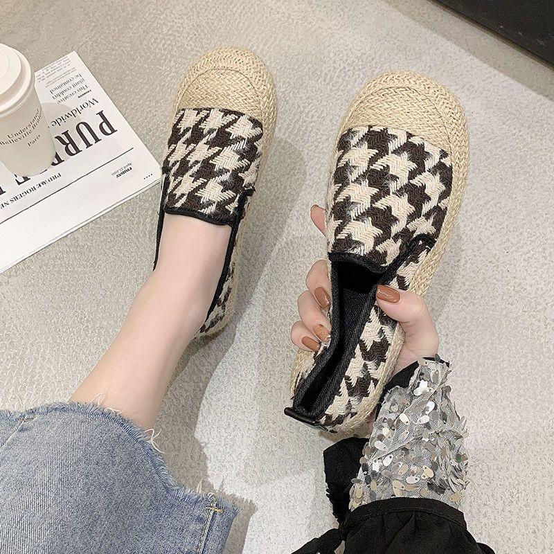 Female Footwear Espadrilles Women's Shoes Loafers Round Toe With Stylish New In Spring Designer Autumn Vulcanized For Shoe
