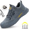 Men Safety Shoes Indestructible Steel Toe Shoes Male Puncture-Proof Safety Boots  Men Work Shoes Sneakers Anti-Slip Safety Boots