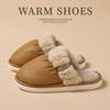 Pu Cotton Slippers Winter Couple Plush Plush Warm Indoor Home Household Winter Waterproof Cotton Mop
