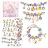 1Set Jewelry Making Kit Charm Bracelet Necklace Present Alloy Beads Set Diy Toys