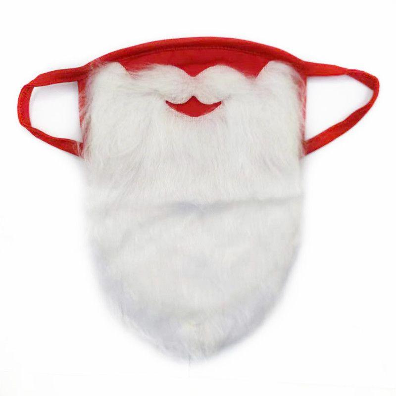 Claus Christmas Santa Eyebrows Beard Adult Cotton Warm Mask Party Set Cosplay