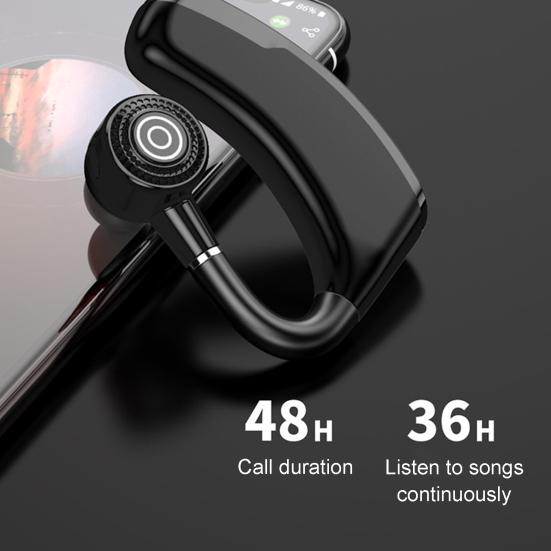 V10P Business Earphone Bluetooth-compatible V5.2 Wireless Touch Control Handsfree Headset