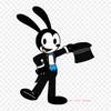 Bendy Tophat Bendy And The Ink Machine Oswald The Luck Iron On Heat Transfer Printing Vinyl Patches Sticker for Clothes DIY Appliques Washable Patches