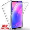 360° Full Body Cover Case Anti Drop Anti Scratch Clear Hybrid PC Hard Silicone Phone Shell For iPhone Samsung Huawei Honor Xiaomi Redmi OPPO OnePlus