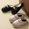 Waterproof Down Cotton Slippers Indoor Home Non-slip Thick Bottom Piled Thickened Outer Wear Warm Airtight Cotton Mop