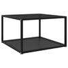 VidaXL Coffee Table Black 60x60x35 Cm Tempered Glass 322888