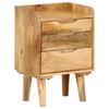 VidaXL Bedside Table Solid Mango Wood 40 X 30 X 59.5 Cm