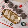 4Pcs Christmas Cookies Molds Plastic 3D Cookie Cutter Xmas Tree Claus Shape Biscuit Press Moulds for New Year Baking Tools