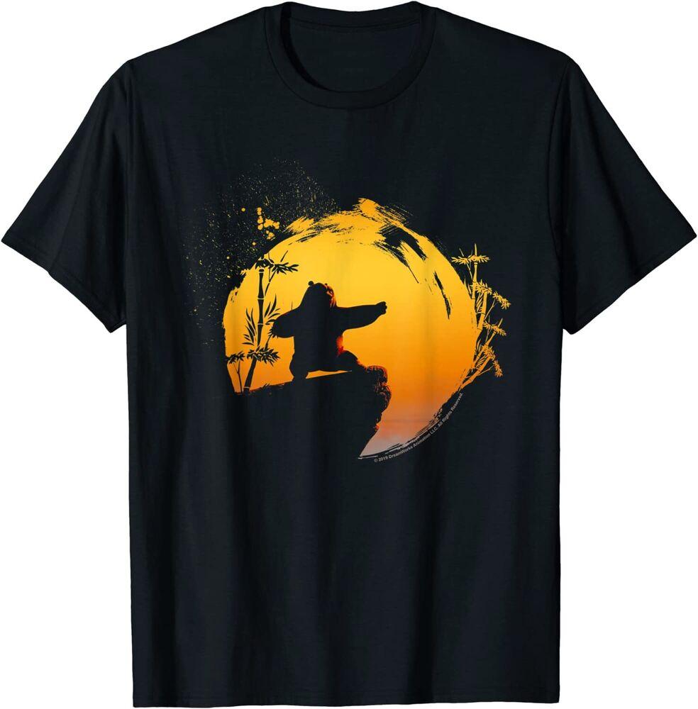 Kung Fu Po Tai Chi Sunset Silhouette Unisex T-Shirt