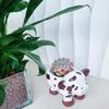 Milk Cow Flower Pots Resin Succulent Flowerpot Small Medium Plants Indoor Outdoor Decoration Courtyard Garden Plant Accessories