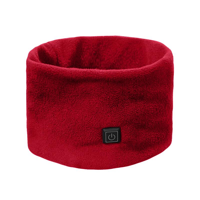 Unisex USB Heated Three-Speed Electric Fleece Scarf for Neck Warmer and Cold Protection