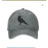 Vintage Crow Raven Black Bird Retro Funny Gifts Baseball Hats for Men Women Cowboy Hat Trucker Hat Sun Hats