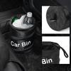 Collapsible Black Car Trash Can Pack Trash Bag Rubbish Waste Bin for Little Leak Proof Car Cooler Bag Garbage Bag