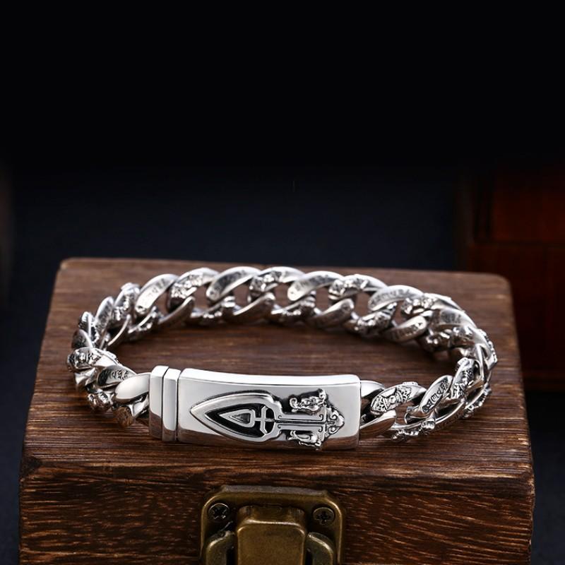 New Fashionable Retro National Style Six Word True Words Bracelet China-chic Vajra Tank Chain