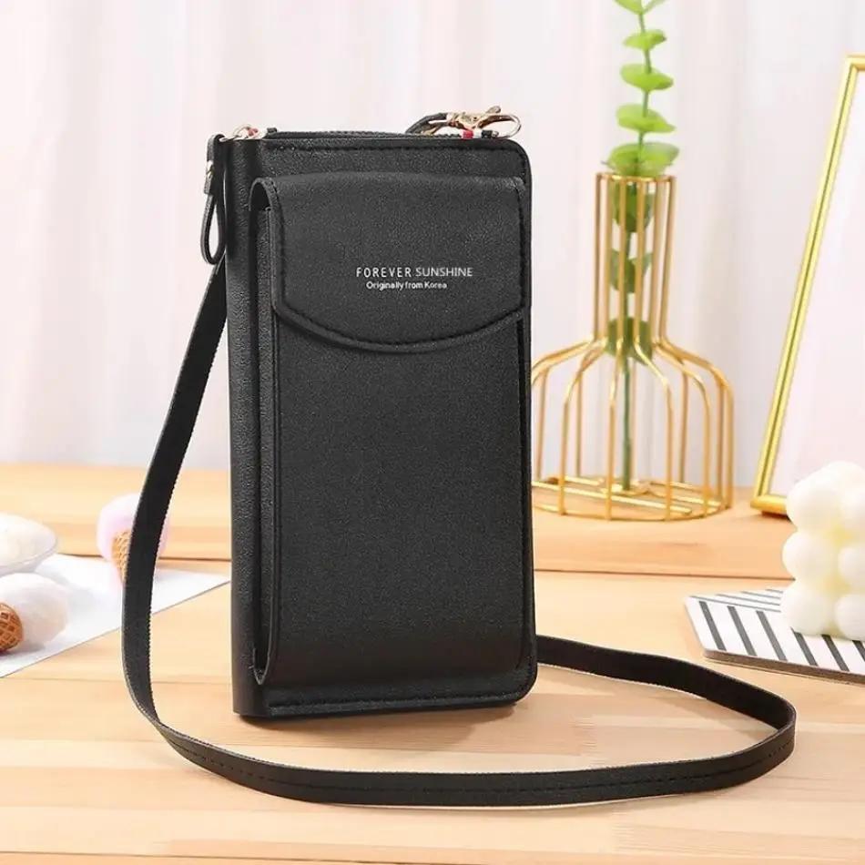 1 Pcs New Mobile Phone Bag Multi Card Wallet Card Bag Women Women's Fashion Versatile Messenger Bag Student Large Capacity