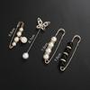 Fashion Pearl Rhinestones Brooch Pin Brooches For Women Sweater Shirt Lapel Pin Buckle Brooch Pins Set Clothes Accessories Gift