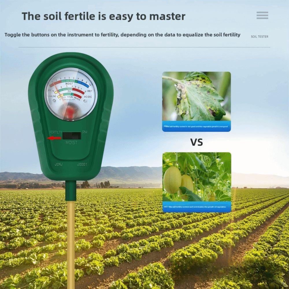 Portable 3in-1 Soil Test Kit Accurate Acidity Sensor New Soil Detector  Outdoor Plants