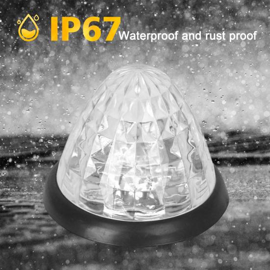 24V LED Watermelon Lights Rich Color Bumper Lights High-bright Trailer Side Marker Lights