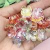 Bracelet 15.8mm DIY Handmade Materials Acrylic Hairpin Earrings Accessories Small Flower Beads 100pcs Clear Crystal Fashion  Accessories