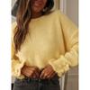 Elegant Women's Winter Sweater - Solid Color Comfortable, Versatile In All Seasons, Cold Resistant and Warm, Simple Design, High Quality Sewing