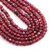 Nature Rock Stone Garnet Punch Loose Section Beads Charms Gemstone for DIY Necklace Anklet Bracelet Craft Jewelry