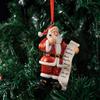 Cross Border New Santa Claus Pendant Christmas Tree Decoration Doll Home Desktop Hanging Resin Ornament