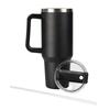 40 Oz Stainless Steel Insulated Mug with Handle and Straw Leak Proof Insulated Travel Coffee Mug Fits In Car Cup Holders