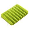 Flexible Bathroom Silicone Soap Dish Storage Holder Soapbox Plate Tray Drain